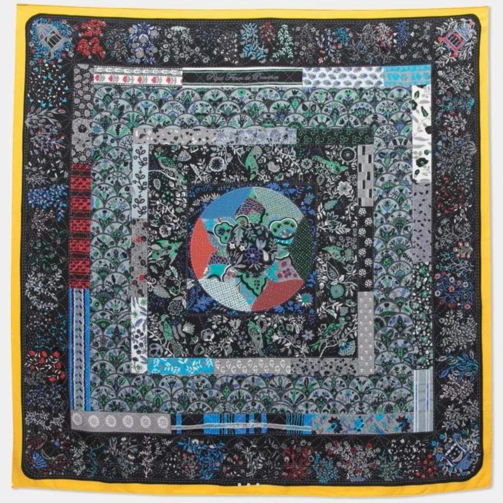 Hermès Pique Fleuri de Provence Silk Scarf 90cm Christine Henry Rare - Picture 1 of 8
